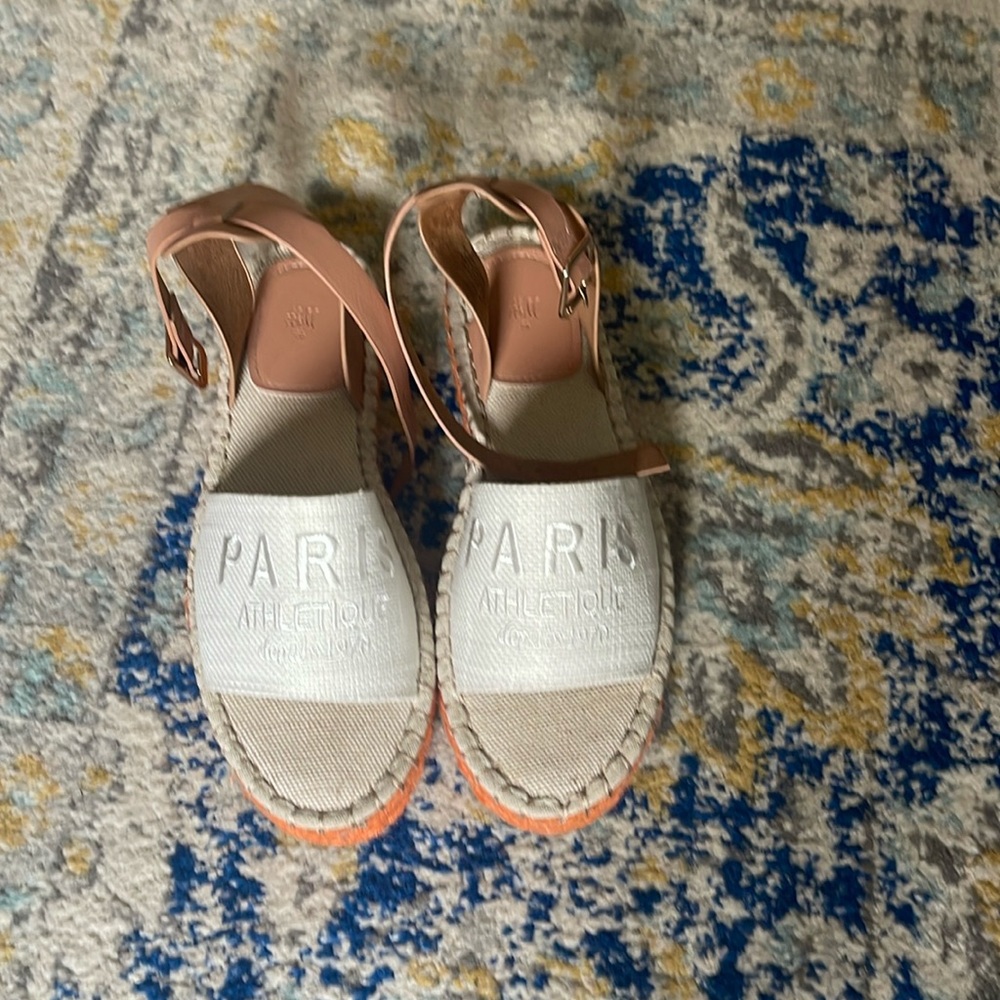 H&M espadrille sandal Paris size 8 new NWOT